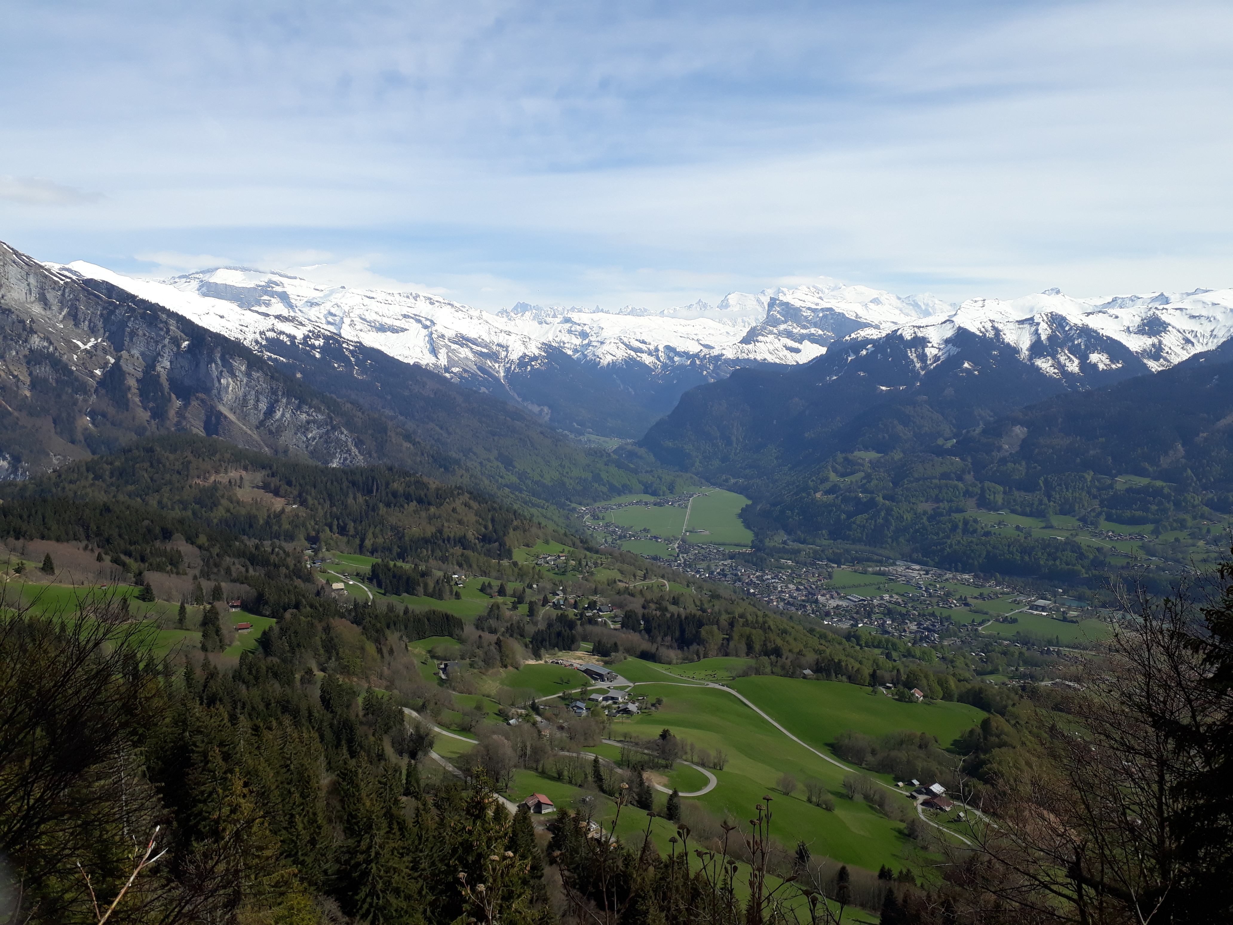 panorama des montagnes de Haute-Savoie
